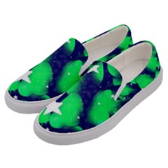 Space Odyssey  Men s Canvas Slip Ons by notyouraveragemonet