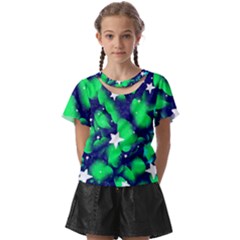 Space Odyssey  Kids  Front Cut Tee by notyouraveragemonet