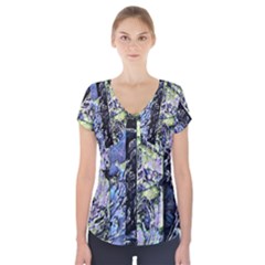 Just A Show Short Sleeve Front Detail Top by MRNStudios