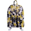 Black, Gray And Yellow Swirls Travelers  Backpack View3