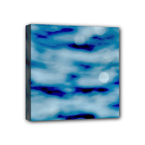 Blue Waves Abstract Series No5 Mini Canvas 4  X 4  (stretched) by DimitriosArt