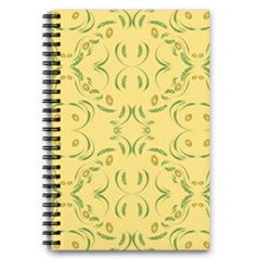 Floral Folk Damask Pattern Fantasy Flowers Floral Geometric Fantasy 5 5  X 8 5  Notebook by Eskimos