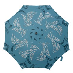 Folk Flowers Print Floral Pattern Ethnic Art Hook Handle Umbrellas (large) by Eskimos