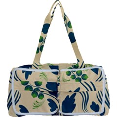 Folk Flowers Print Floral Pattern Ethnic Art Multi Function Bag by Eskimos