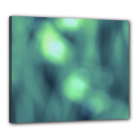 Green Vibrant Abstract Canvas 24  X 20  (stretched) by DimitriosArt