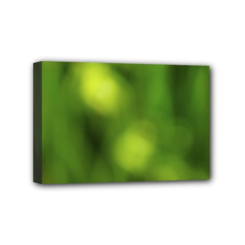 Green Vibrant Abstract No3 Mini Canvas 6  X 4  (stretched) by DimitriosArt