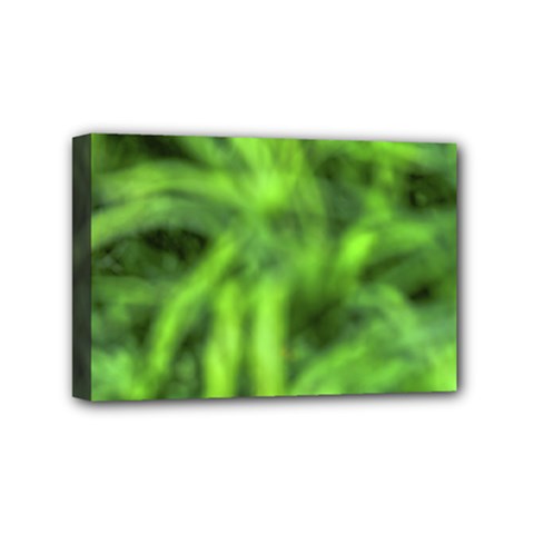 Green Abstract Stars Mini Canvas 6  X 4  (stretched) by DimitriosArt