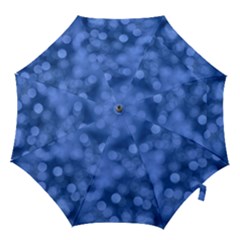 Light Reflections Abstract No5 Blue Hook Handle Umbrellas (small) by DimitriosArt