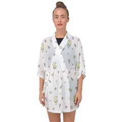 Magic Pattern  Half Sleeve Chiffon Kimono by Littlebird