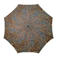 Sidewalk Leaves Golf Umbrellas by SomethingForEveryone