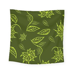 Folk Flowers Print Floral Pattern Ethnic Art Square Tapestry (small) by Eskimos