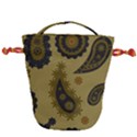 Floral pattern paisley style Paisley print. Doodle background Drawstring Bucket Bag View1