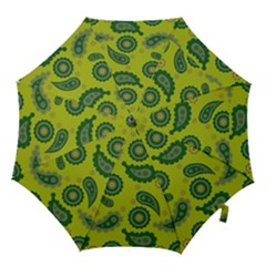 Floral Pattern Paisley Style Paisley Print  Doodle Background Hook Handle Umbrellas (small) by Eskimos