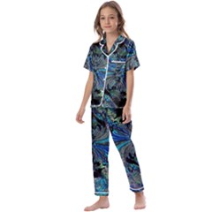 Steamroller Kids  Satin Short Sleeve Pajamas Set by MRNStudios