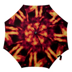 Lava Abstract Stars Hook Handle Umbrellas (small) by DimitriosArt