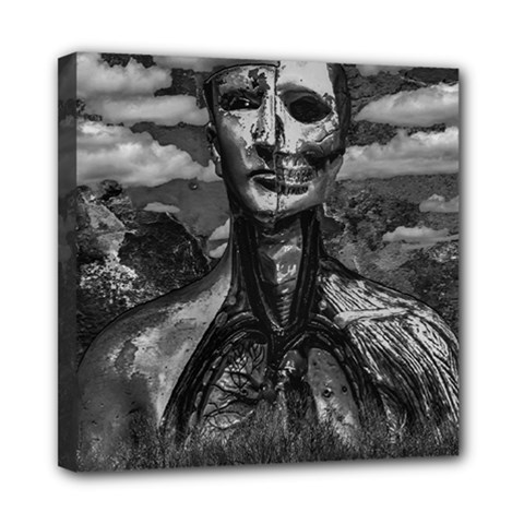 Bw Creepy Fantasy Scene Artwork Mini Canvas 8  X 8  (stretched) by dflcprintsclothing