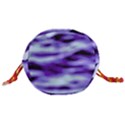 Purple  Waves Abstract Series No3 Drawstring Bucket Bag View3