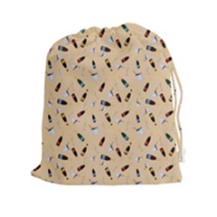 Festive Champagne Drawstring Pouch (2xl) by SychEva