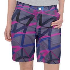 3d Lovely Geo Lines Pocket Shorts by Uniqued
