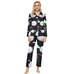 Digitalart Womens  Long Sleeve Velvet Pocket Pajamas Set by Sparkle