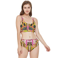 Digital Illusion Frilly Bikini Set by Sparkle