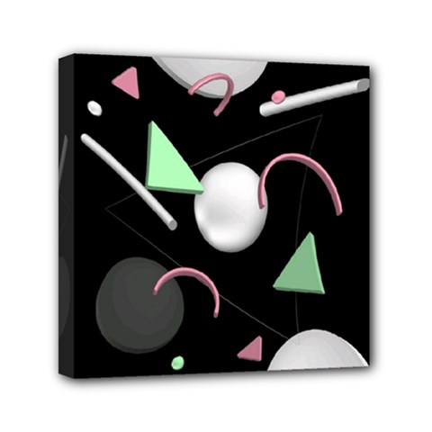 Digital Illusion Mini Canvas 6  X 6  (stretched) by Sparkle