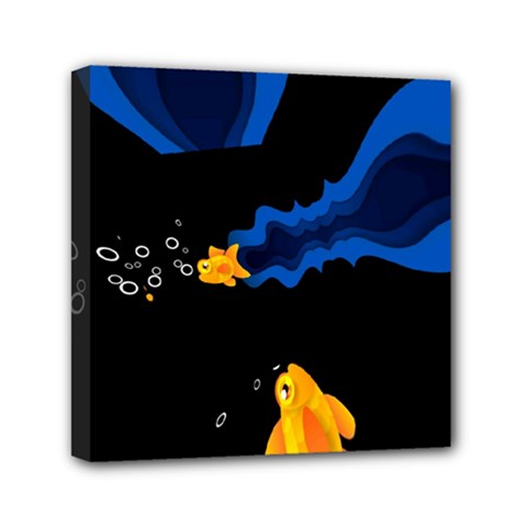 Digital Illusion Mini Canvas 6  X 6  (stretched) by Sparkle