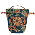 Abstract pattern geometric backgrounds   Drawstring Bucket Bag View1