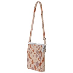 Folk Flowers Print Floral Pattern Ethnic Art Multi Function Travel Bag by Eskimos