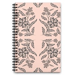 Floral Folk Damask Pattern  5 5  X 8 5  Notebook by Eskimos