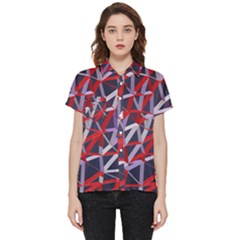 3d Lovely Geo Lines Vii Short Sleeve Pocket Shirt by Uniqued