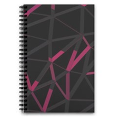 3d Lovely Geo Lines Viii 5 5  X 8 5  Notebook by Uniqued