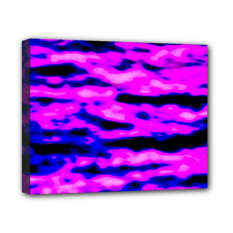 Purple  Waves Abstract Series No6 Canvas 10  X 8  (stretched) by DimitriosArt