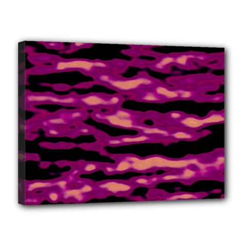 Velvet  Waves Abstract Series No1 Canvas 16  X 12  (stretched) by DimitriosArt