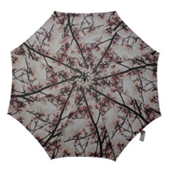 Botanical Scene Textured Beauty Print Hook Handle Umbrellas (medium) by dflcprintsclothing