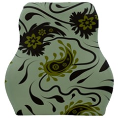 Floral Pattern Paisley Style Paisley Print   Car Seat Velour Cushion  by Eskimos