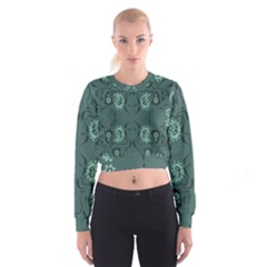 Floral Pattern Paisley Style Paisley Print   Cropped Sweatshirt by Eskimos