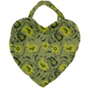 Floral pattern paisley style Paisley print.  Giant Heart Shaped Tote View2