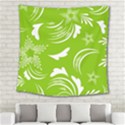 Folk flowers print Floral pattern Ethnic art Square Tapestry (Large) View2