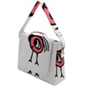 Cute Baby Monster Isolated Drawing Box Up Messenger Bag View1