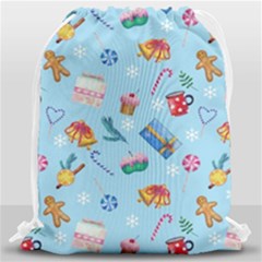 New Year Elements Drawstring Bag (large) by SychEva