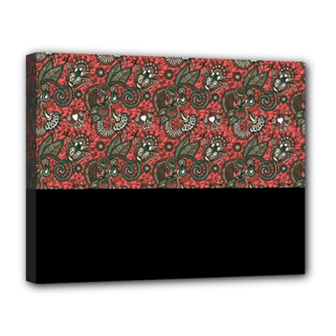 Floral Canvas 14  X 11  (stretched) by Sparkle