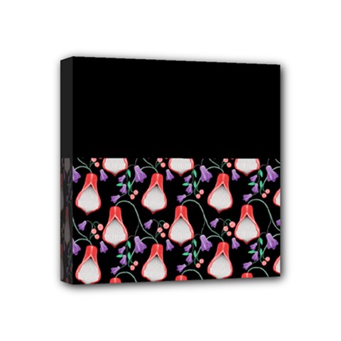 Floral Mini Canvas 4  X 4  (stretched) by Sparkle