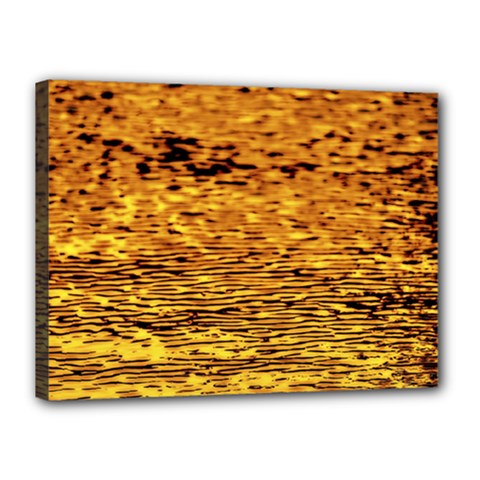 Gold Waves Flow Series 1 Canvas 16  X 12  (stretched) by DimitriosArt