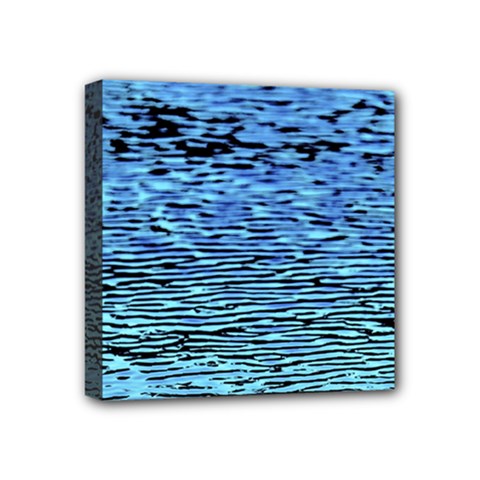Blue Waves Flow Series 2 Mini Canvas 4  X 4  (stretched) by DimitriosArt