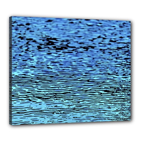 Blue Waves Flow Series 2 Canvas 24  X 20  (stretched) by DimitriosArt