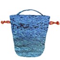 Blue Waves Flow Series 2 Drawstring Bucket Bag View2