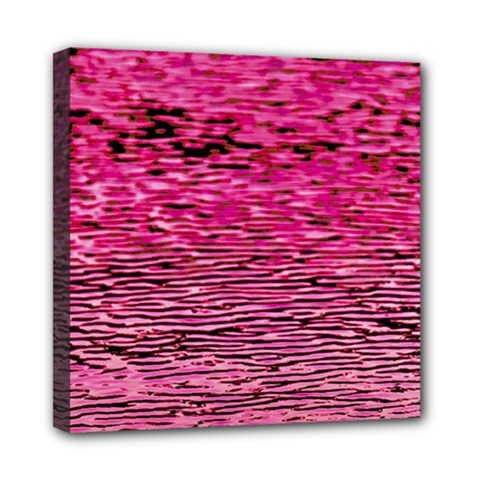 Pink  Waves Flow Series 1 Mini Canvas 8  X 8  (stretched) by DimitriosArt