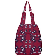 Abstract Pattern Geometric Backgrounds   Center Zip Backpack by Eskimos