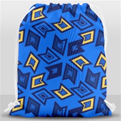 Abstract Pattern Geometric Backgrounds   Drawstring Bag (large) by Eskimos